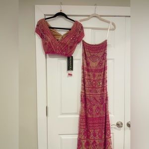 Primavera Couture 2 piece sequin formal dress